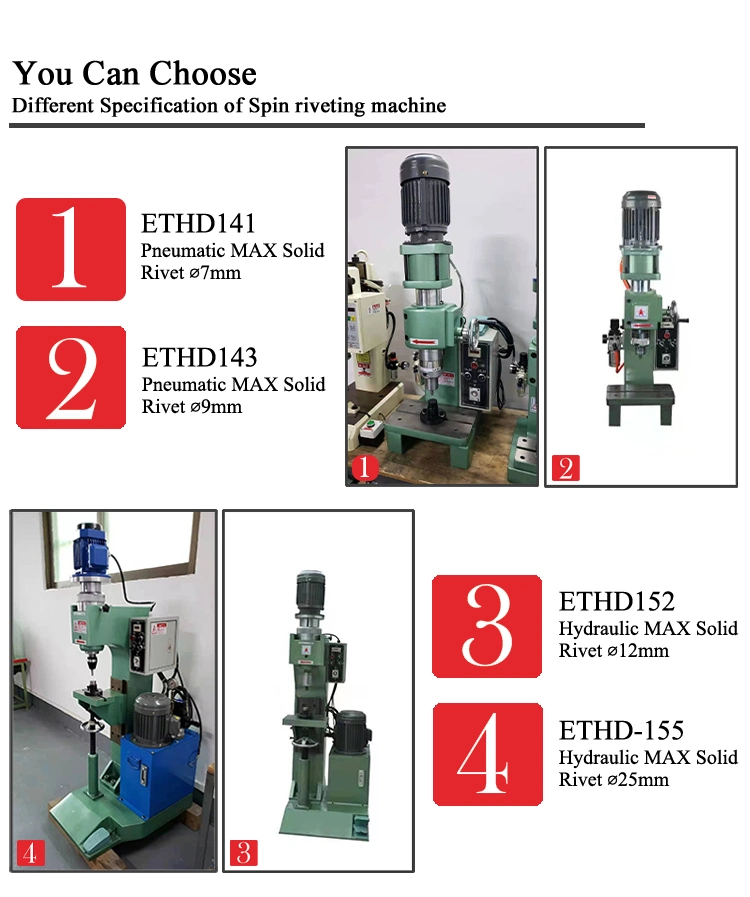 Equipment Pads Hollow Rivet Making for Automotive Metal Parts Brake Lining Riveting Machine