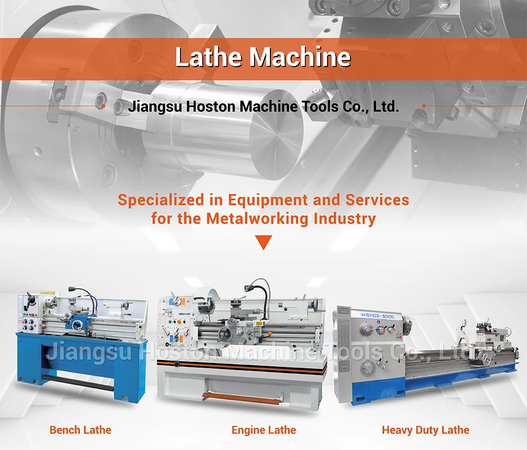 High Productivity Metal Working Manual Engine Lathe Machine with 3 Jaw Chuck